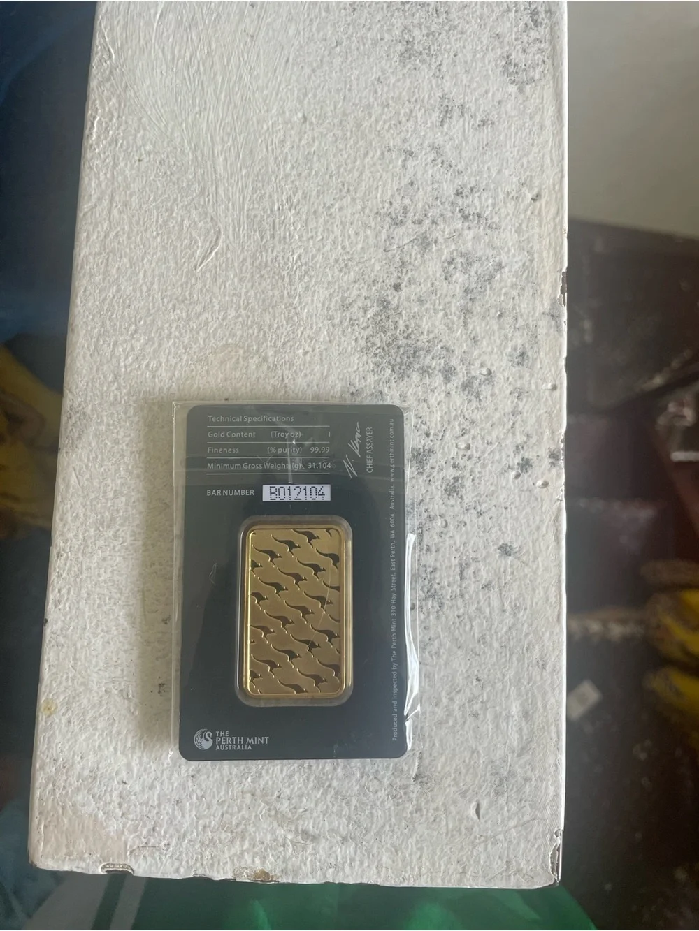 1 oz 99.99% Pure Gold Bar - Gold
